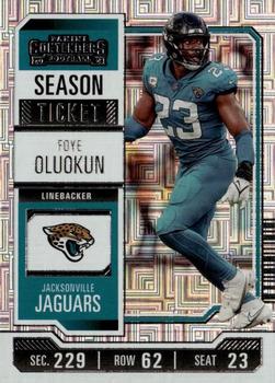 #46 Foye Oluokun - Jacksonville Jaguars - 2023 Panini Contenders Football