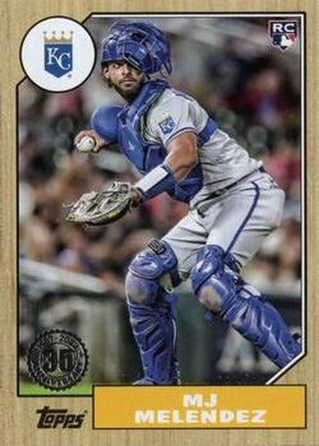 #87TBU-46 MJ Melendez - Kansas City Royals - 2022 Topps Update - 1987 Topps Baseball 35th Anniversary Baseball