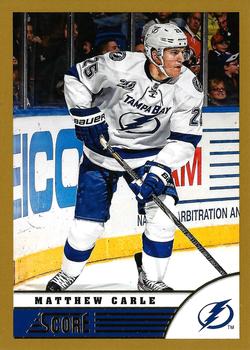 #470 Matt Carle - Tampa Bay Lightning - 2013-14 Score - Gold Hockey
