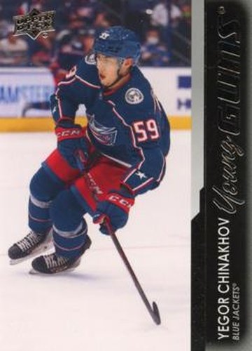#471 Yegor Chinakhov - Columbus Blue Jackets - 2021-22 Upper Deck Hockey
