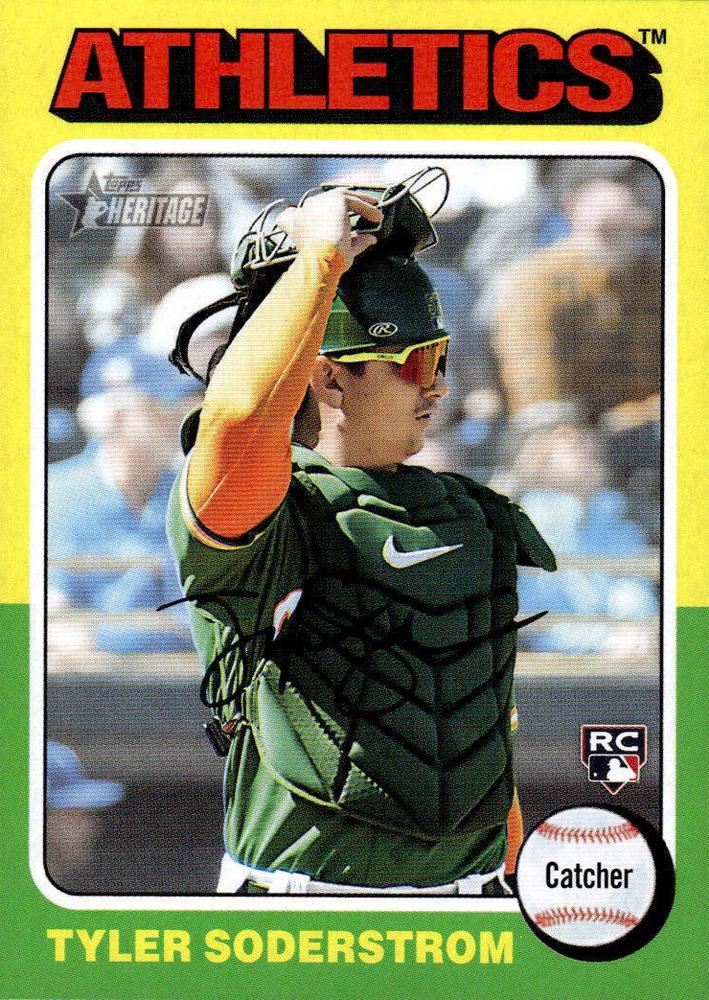#471 Tyler Soderstrom - Oakland Athletics - 2024 Topps Heritage Baseball