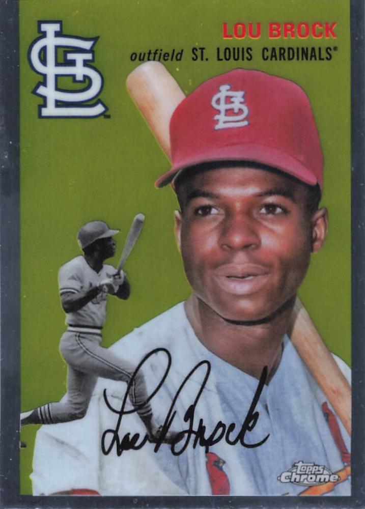 #471 Lou Brock - St. Louis Cardinals - 2023 Topps Chrome Platinum Anniversary Baseball