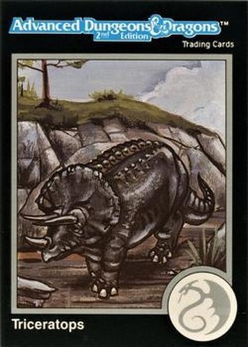 #471 Triceratops - 1991 TSR Advanced Dungeons & Dragons - Silver