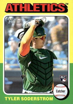 #471d Tyler Soderstrom - Oakland Athletics - 2024 Topps Heritage Baseball