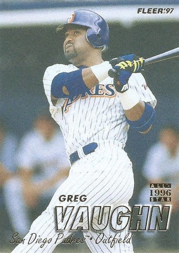 #472 Greg Vaughn - San Diego Padres - 1997 Fleer Baseball