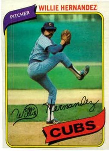 #472 Willie Hernandez - Chicago Cubs - 1980 Topps Baseball