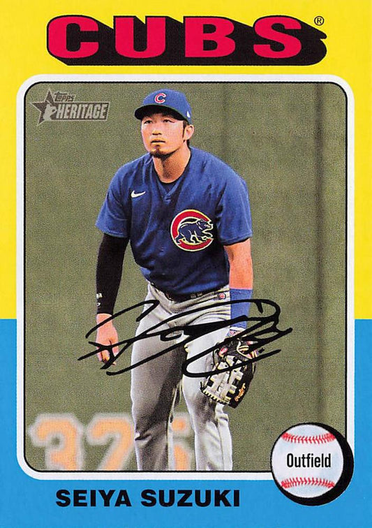 #472 Seiya Suzuki - Chicago Cubs - 2024 Topps Heritage Baseball