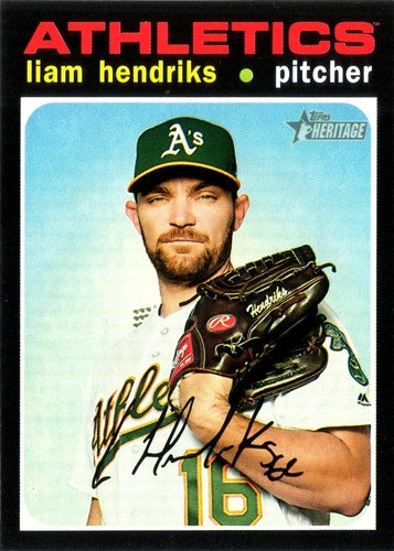 #472 Liam Hendriks - Oakland Athletics - 2020 Topps Heritage Baseball
