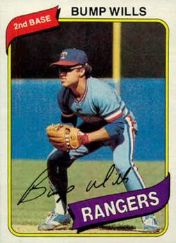 #473 Bump Wills - Texas Rangers - 1980 Topps Baseball