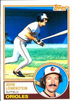 #473 John Lowenstein - Baltimore Orioles - 1983 Topps Baseball