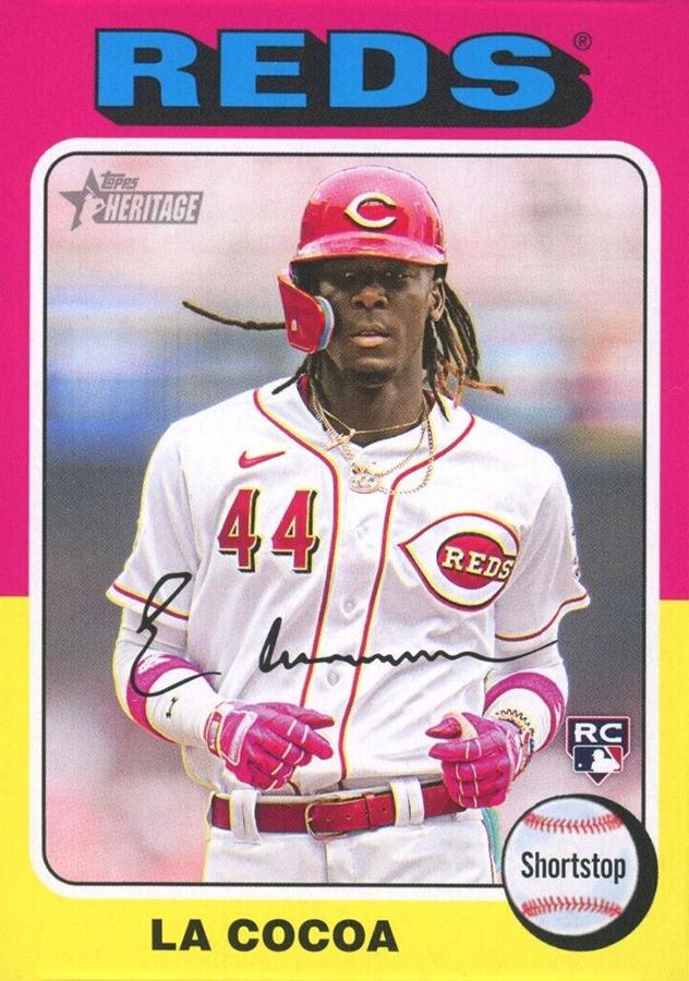 #473e Elly De La Cruz - Cincinnati Reds - 2024 Topps Heritage Baseball