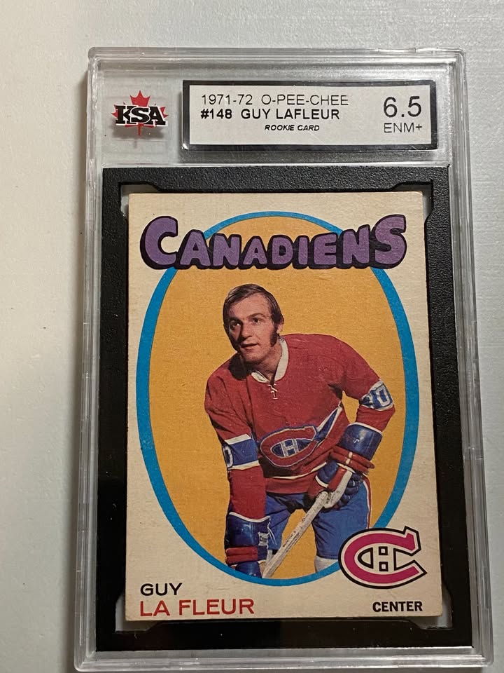 1971-72 O-Pee-Chee Guy Lafleur #148 Rookie Card (RC) KSA 6.5
