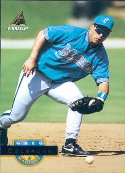 #474 Greg Colbrunn - Florida Marlins - 1994 Pinnacle Baseball