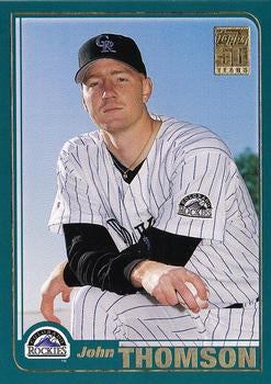 #474 John Thomson - Colorado Rockies - 2001 Topps Baseball