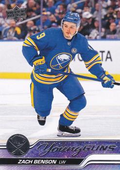 #474 Zach Benson - Buffalo Sabres -2023-24 Upper Deck Hockey