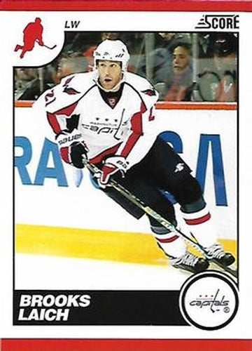 #475 Brooks Laich - Washington Capitals - 2010-11 Score Hockey