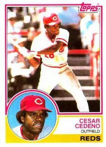 #475 Cesar Cedeno - Cincinnati Reds - 1983 Topps Baseball