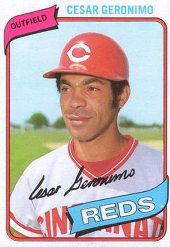 #475 Cesar Geronimo - Cincinnati Reds - 1980 Topps Baseball