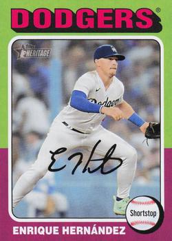 #475 Enrique Hernández - Los Angeles Dodgers - 2024 Topps Heritage Baseball