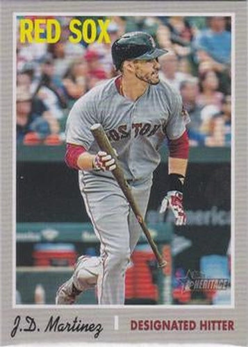 #475b J.D. Martinez - Boston Red Sox - 2019 Topps Heritage Baseball