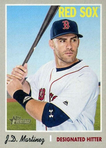 #475c J.D. Martinez - Boston Red Sox - 2019 Topps Heritage Baseball