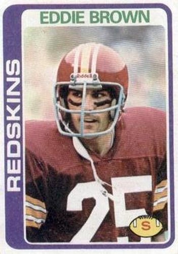 #476 Eddie Brown - Washington Redskins - 1978 Topps Football