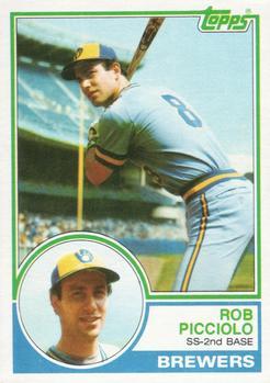 #476 Rob Picciolo - Milwaukee Brewers - 1983 Topps Baseball