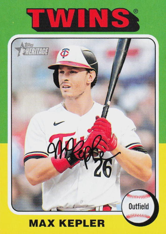 #476 Max Kepler - Minnesota Twins - 2024 Topps Heritage Baseball