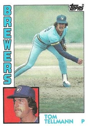 #476 Tom Tellmann - Milwaukee Brewers - 1984 Topps Baseball