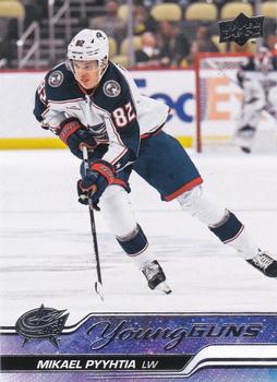 #477 Mikael Pyyhtia - Columbus Blue Jackets - 2023-24 Upper Deck Hockey