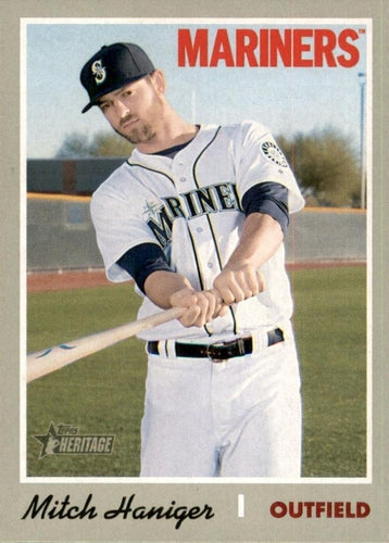 #477 Mitch Haniger - Seattle Mariners - 2019 Topps Heritage Baseball