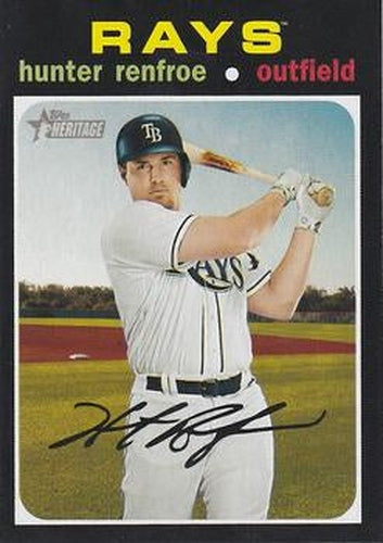 #477 Hunter Renfroe - Tampa Bay Rays - 2020 Topps Heritage Baseball