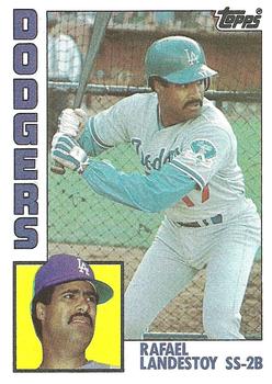 #477 Rafael Landestoy - Los Angeles Dodgers - 1984 Topps Baseball