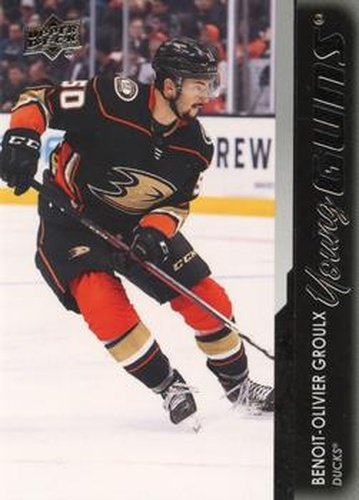 #478 Benoit-Olivier Groulx - Anaheim Ducks - 2021-22 Upper Deck Hockey