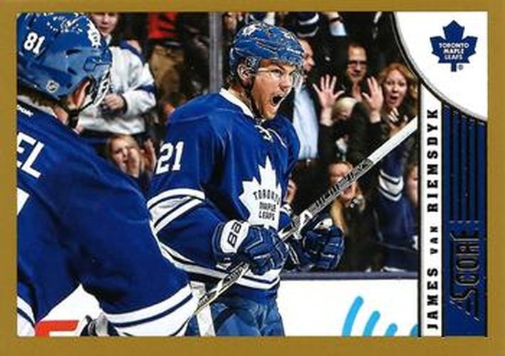 #478 James van Riemsdyk - Toronto Maple Leafs - 2013-14 Score - Gold Hockey