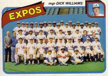 #479 Montreal Expos / Dick Williams - Montreal Expos - 1980 Topps Baseball