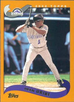 #479 Juan Uribe - Colorado Rockies - 2002 Topps Baseball