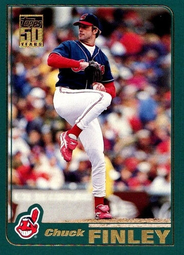 #47 Chuck Finley - Cleveland Indians - 2001 Topps Baseball