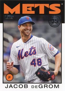 #86B-47 Jacob deGrom - New York Mets - 2021 Topps Update - 1986 Topps Baseball 35th Anniversary Baseball