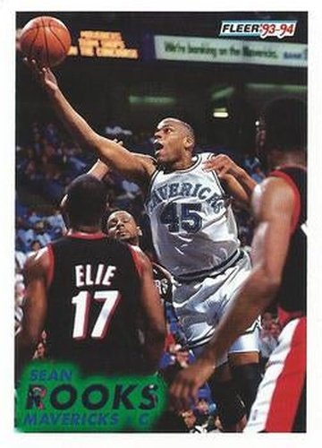 #47 Sean Rooks - Dallas Mavericks - 1993-94 Fleer Basketball