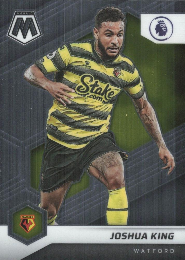 #47 Joshua King - Watford - 2021-22 Panini Mosaic Premier League Soccer