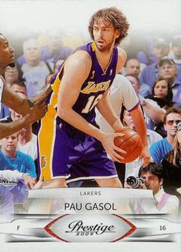 #47 Pau Gasol - Los Angeles Lakers - 2009-10 Panini Prestige Basketball