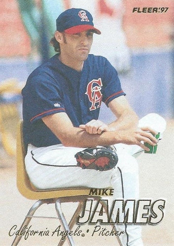 #47 Mike James - California Angels - 1997 Fleer Baseball