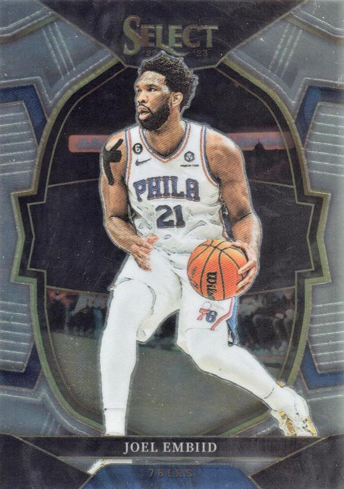 #47 Joel Embiid - Philadelphia 76ers - 2022-23 Panini Select Basketball