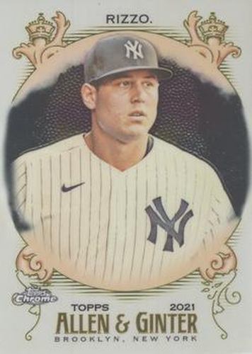 #47 Anthony Rizzo - New York Yankees - 2021 Topps Allen & Ginter Chrome Baseball