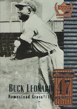 #47 Buck Leonard - Homestead Grays - 1999 Upper Deck Century Legends Baseball