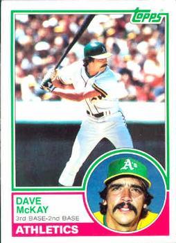 #47 Dave McKay - Oakland Athletics - 1983 Topps Baseball