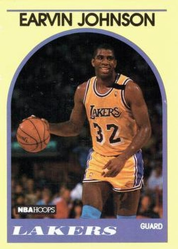 #47 Magic Johnson - Los Angeles Lakers - 1989-90 Hoops Superstars Basketball