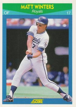 #47 Matt Winters - Kansas City Royals - 1990 Score Rising Stars Baseball