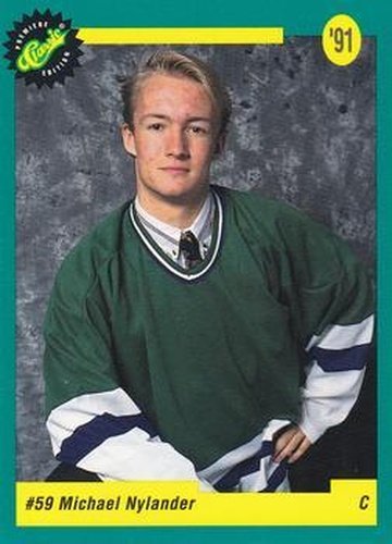 #47 Michael Nylander - Hartford Whalers - 1991 Classic Draft Picks Hockey